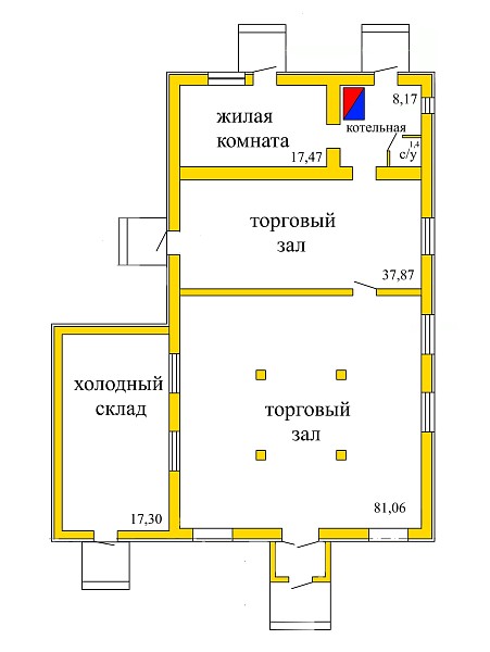 Торговое помещение 183.4 кв. м. с. Турочак (№417)